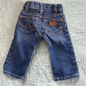 Baby Wranglers with patch. Worn once. 6-9mos